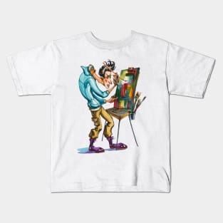 Male artist hand drawn Kids T-Shirt